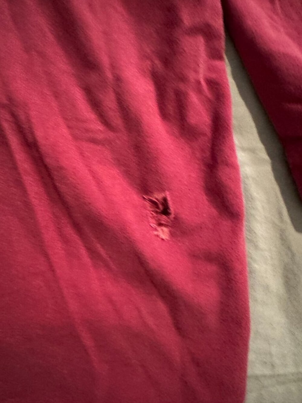 Vintage L.L.Bean Chamois Cloth Shirt Mens XL Burgundy Made in USA